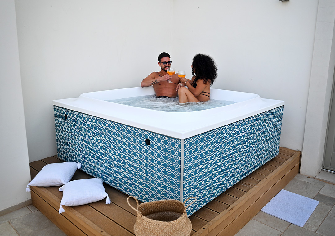 Terrazza privata con jacuzzi Relais Luxury Xenia Sternatia Salento