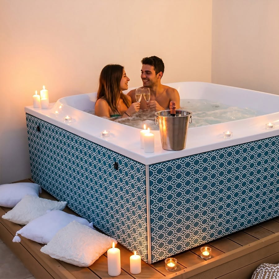 Relax nella Jacuzzi privata del relais